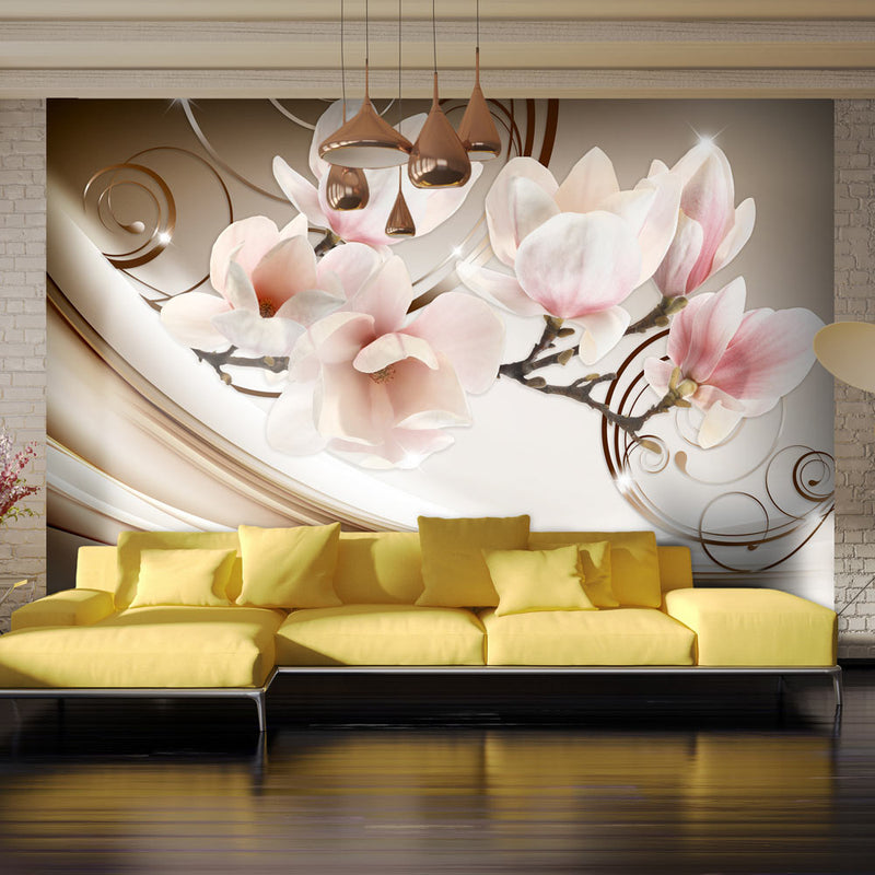 Fotomurale - Waves Of Magnolia 400X280 cm Carta da Parato Erroi-1