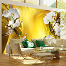 Fotomurale - Orchid in Gold 400X280 cm Carta da Parato Erroi-1