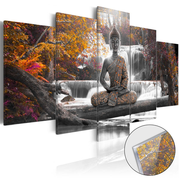 Acrylglasbild - Herbstlicher Buddha 100x50cm Erroi prezzo