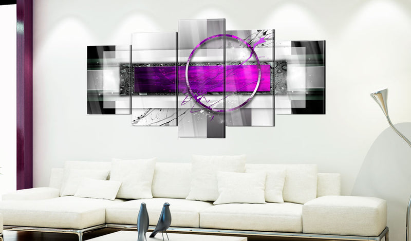 Quadro su Vetro Acrilico - Violet Rim 100x50cm Erroi-2