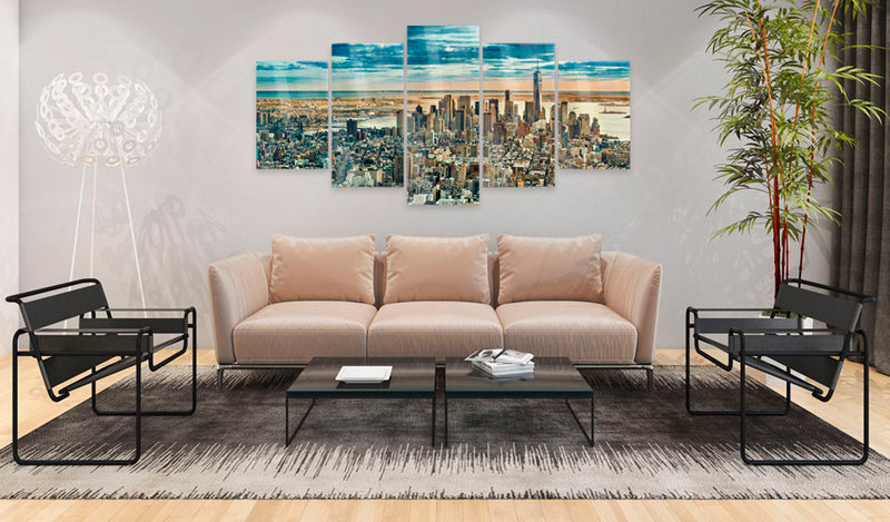 Quadro su Vetro Acrilico - Ny - Dream City 100x50cm Erroi-2