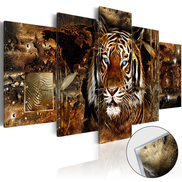 acquista Acrylglasbild - Golden Jungle 100x50cm Erroi