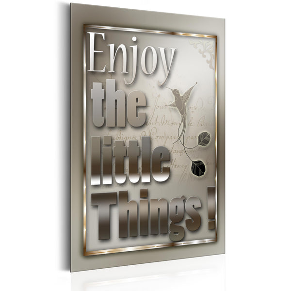 acquista Blechschild - Sätze - Enjoy The Little Things 31x46cm Erroi