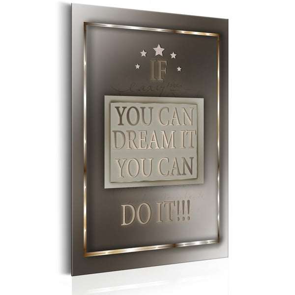 prezzo Blechschild - Sätze - If You Can Dream It 31x46cm Erroi