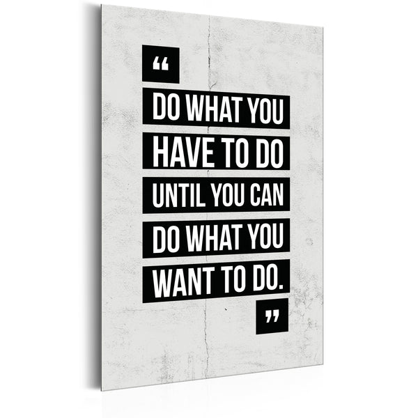 prezzo Blechschild - Life Manifesto - Do What You Have To Do 31x46cm Erroi