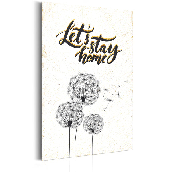 online Blechschild - My Home - Let's Stay Home 31x46cm Erroi