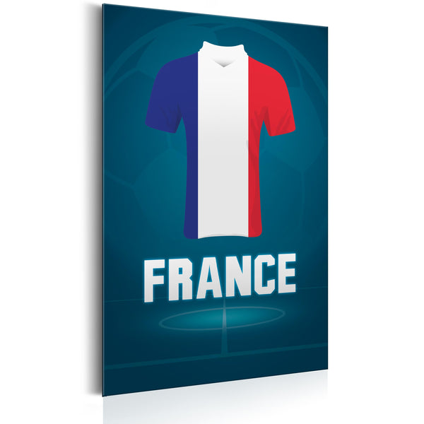 sconto Blechschild - Fußball - Frankreich 31x46cm Erroi