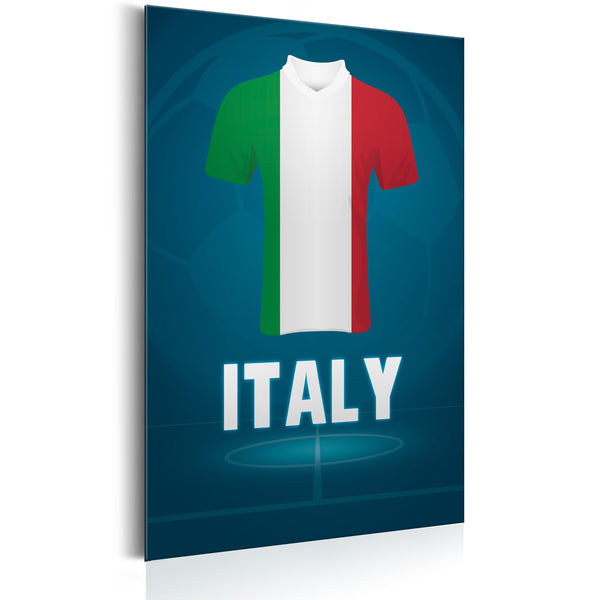 prezzo Blechschild - Fußball - Italien 31x46cm Erroi