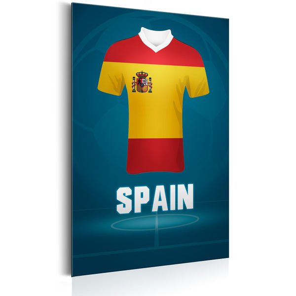 acquista Blechschild - Fußball - Spanien 31x46cm Erroi