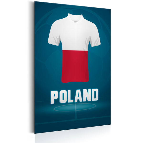 acquista Blechschild - Fußball - Polen 31x46cm Erroi