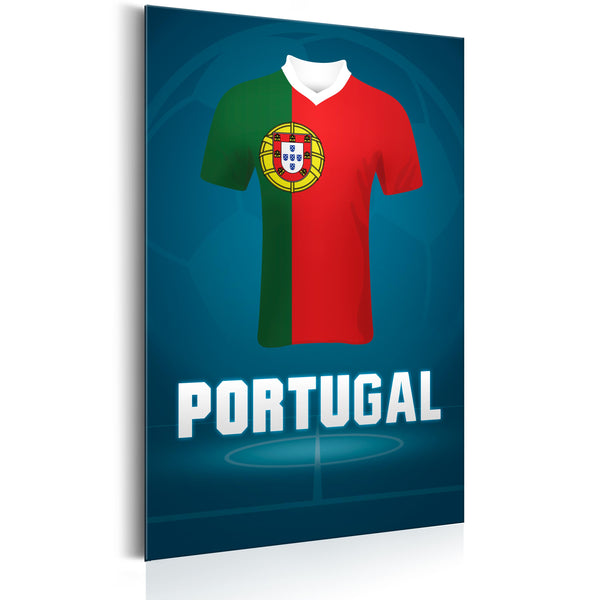 sconto Blechschild - Fußball - Portugal 31x46cm Erroi