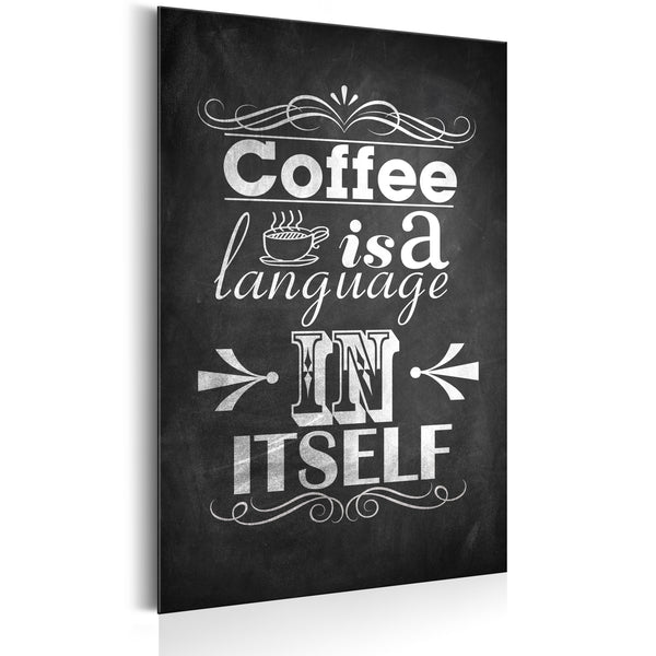 prezzo Blechschild - Coffee Language 31x46cm Erroi