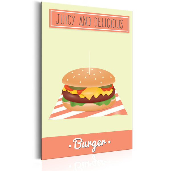 online Blechschild - Food - Burger 31x46cm Erroi