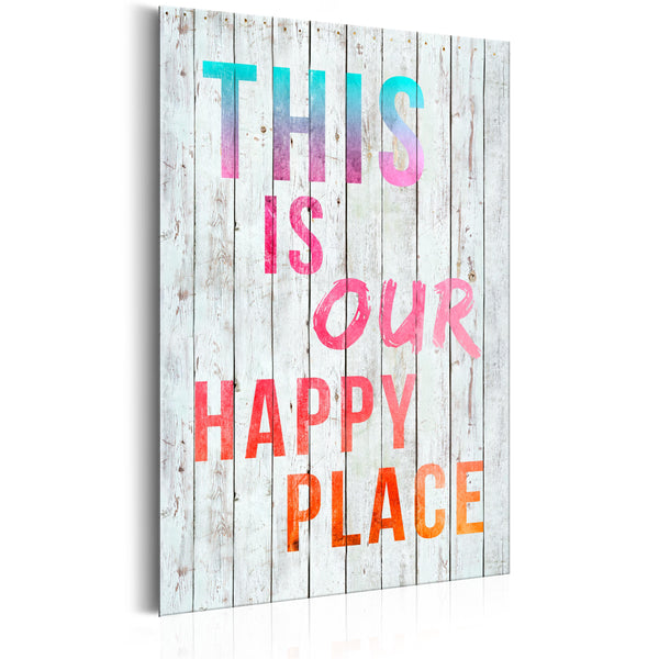 Blechschild - This Is Our Happy Place 31x46cm Erroi acquista