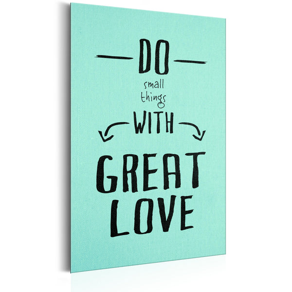 Blechschild - Do Small Things With Great Love 31x46cm Erroi sconto