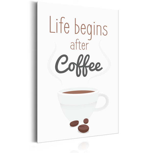 Blechschild - Coffee Lovers - Life Begins After Coffee 31x46cm Erroi acquista