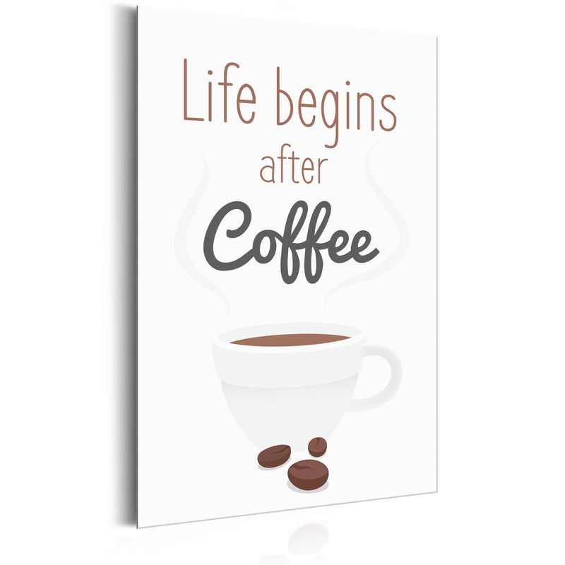 Targa In Metallo - Coffee Lovers - Life Begins After Coffee 31x46cm Erroi-1