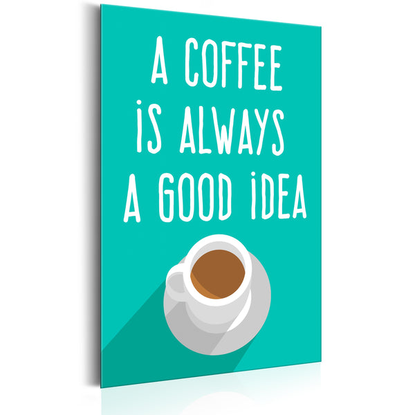 Blechschild - Coffee Lovers - Good Idea 31x46cm Erroi prezzo