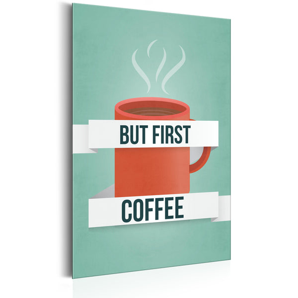 Blechschild - Coffee Lovers - But First Coffee 31x46cm Erroi acquista