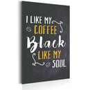 Targa In Metallo - Coffee Lovers - Black Like My Soul 31x46cm Erroi-1