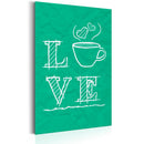 Targa In Metallo - Coffee Lovers - Love Coffee 31x46cm Erroi-1