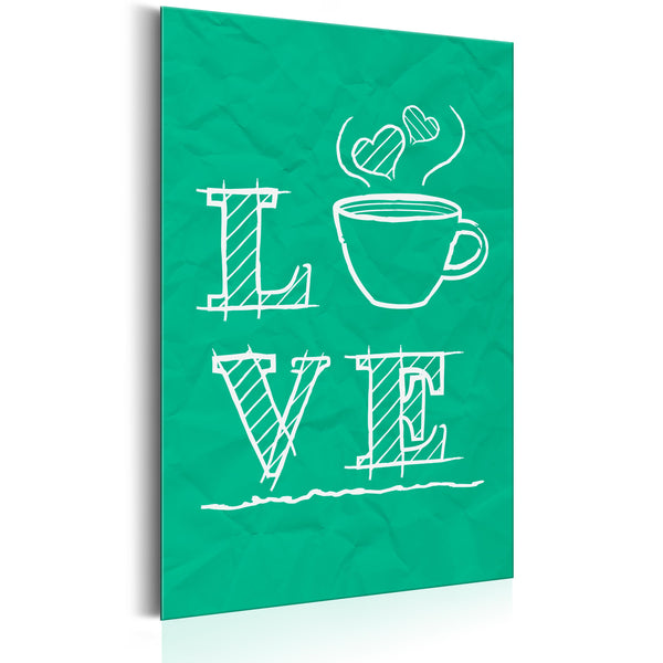 acquista Blechschild - Coffee Lovers - Love Coffee 31x46cm Erroi