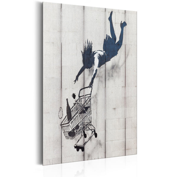 sconto Metallschild - Shop Til You Drop von Banksy 31x46cm Erroi