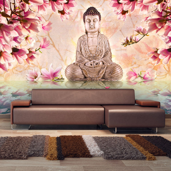 Fototapete - Buddha und Magnolie Tapete Erroi sconto