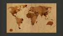 Fotomurale - Mappa Del Mondo Color TÃ¨ 450X270 cm Carta da Parato Erroi-2