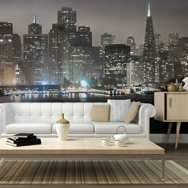 acquista Fototapete – San Francisco bei Nacht 450x270cm Erroi