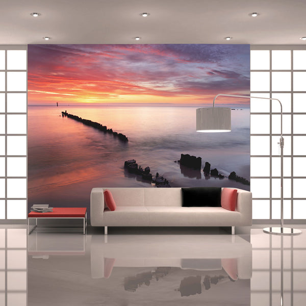 sconto Fototapete - Sonnenaufgang über der Ostsee 450x270cm Erroi