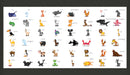 Fotomurale - Learning By Playing Animals 550X270 cm Carta da Parato Erroi-2