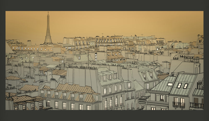 Fotomurale - Buona Notte Parigi! 550X270 cm Carta da Parato Erroi-2