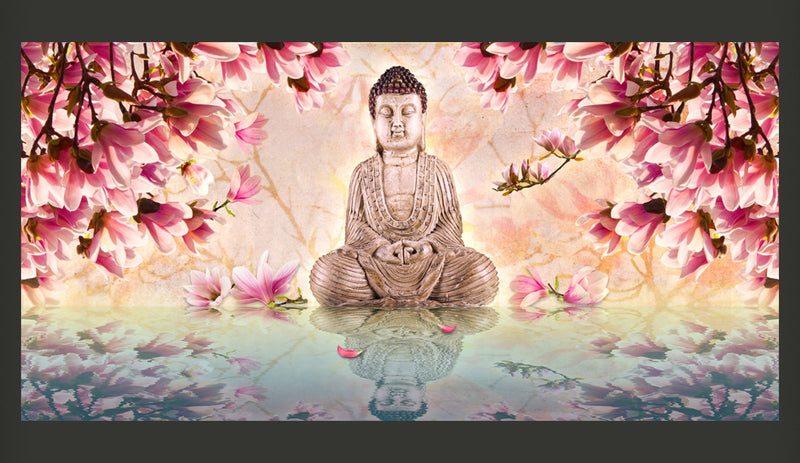 Fotomurale - Buddha e Magnolia 550X270 cm Carta da Parato Erroi-2