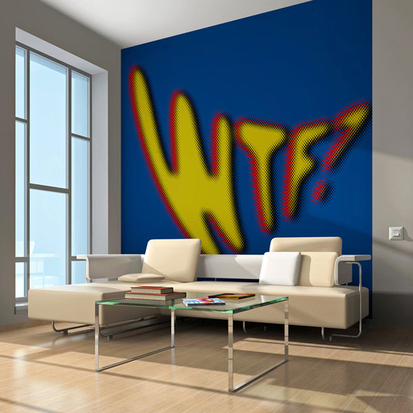 sconto Fototapete - Wtf? Gelbe Farbe 350x270cm Fehler