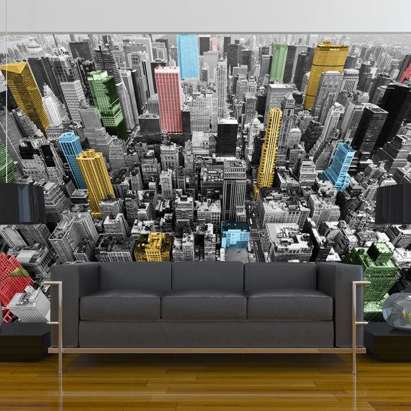 sconto Aufkleber - New York Kaleidoskop Wallpaper Erroi