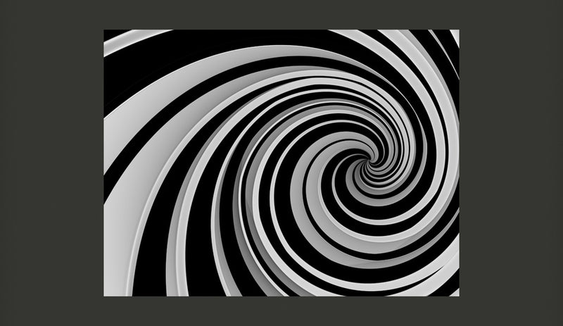 Fotomurale - Black And White Swirl 200X154 cm Carta da Parato Erroi-2