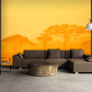 Fotomurale - Orange Savanna 200X154 cm Carta da Parato Erroi-1