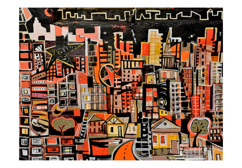 Carta da Parati Fotomurale - Città - Graffiti 200x154 cm Erroi-2