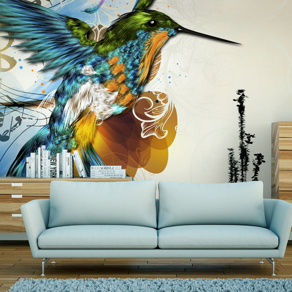 sconto Fototapete - Marvelous Bird Wallpaper Erroi