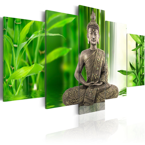 sconto Gemälde - Meditierender Buddha 100x50cm Erroi