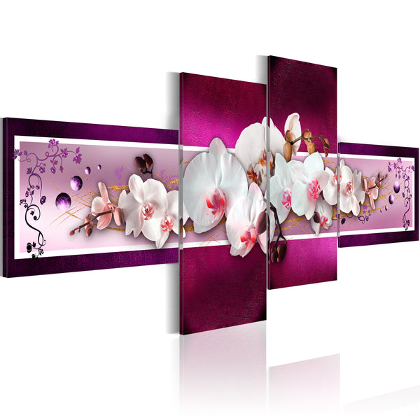 sconto Leinwandbild - Erroi Romantische Orchideen