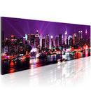 Quadro - Purple Sky Over New York 120X40Cm Erroi-1