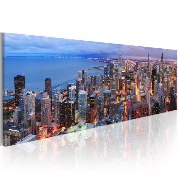 Poster - Manhattan Beach und Wolkenkratzerfehler acquista