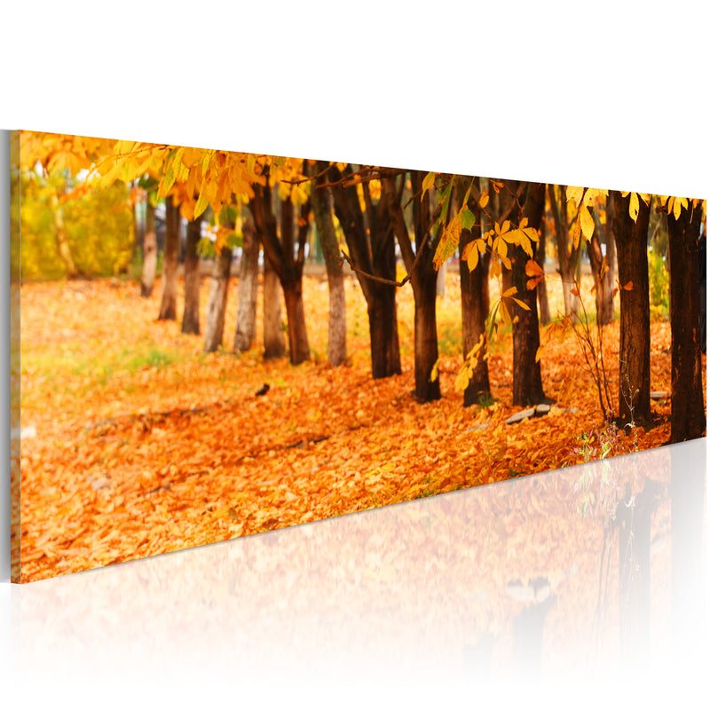 Quadro - Golden Leaves 120X40Cm Erroi-1