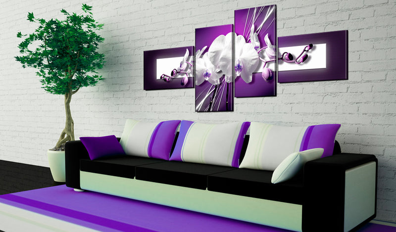 Quadro - Fiori Viola 100X46Cm Erroi-2