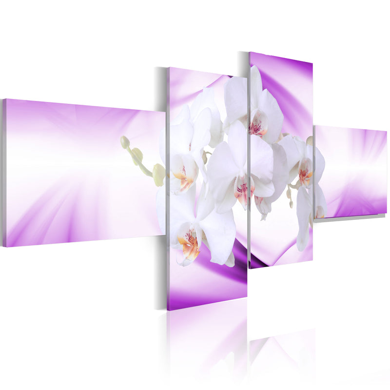 Quadro - Delicatezza di Orchidea Immersa Nel Viola 100x45cm Erroi-1