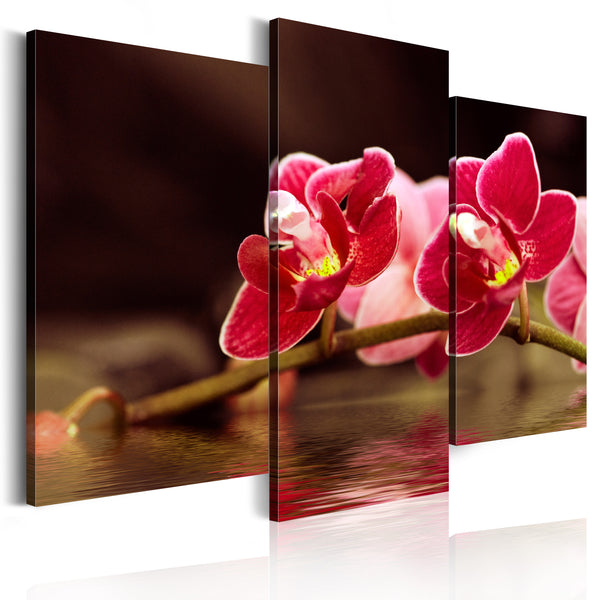 sconto Leinwandbild - Orchidee über der Oberfläche des Erroi-Sees