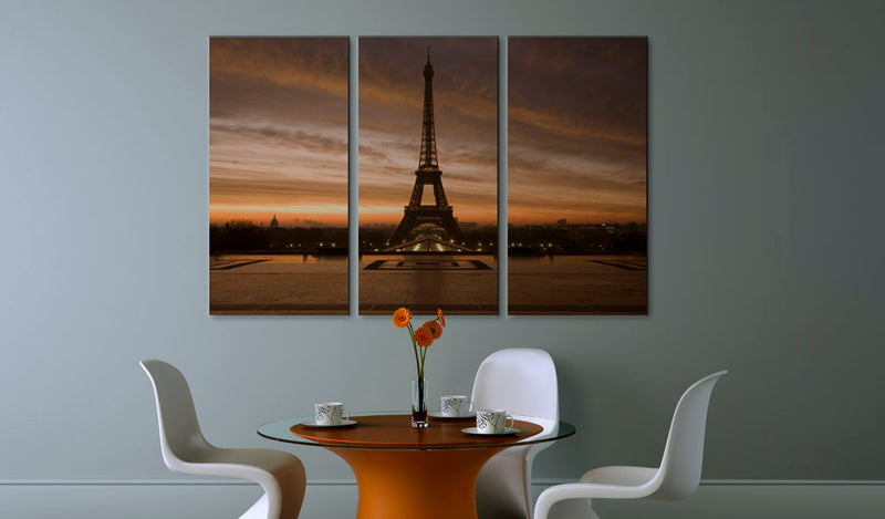 Quadro - Torre Eiffel Al Tramonto 60x40cm Erroi-2