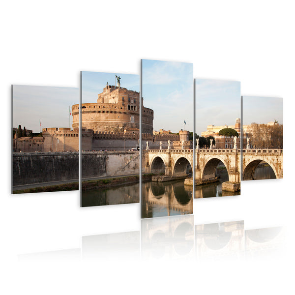 online Leinwandbild - Brücke Sant'Angelo am Morgen Erroi